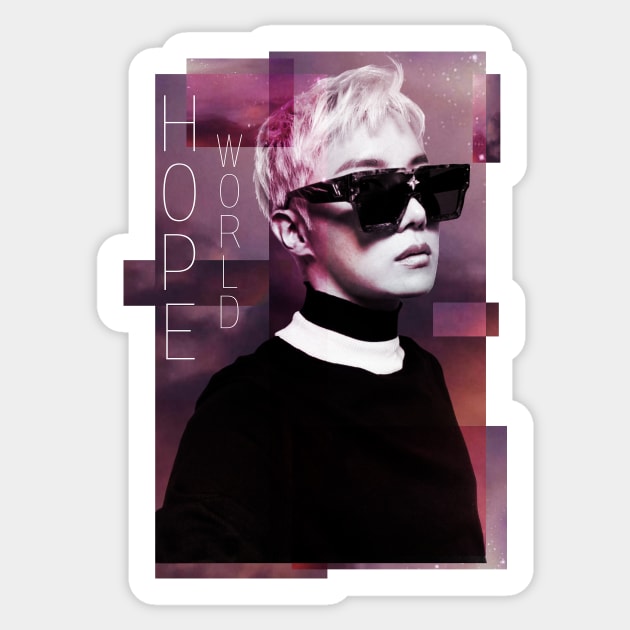 J-Hope Cool style Hope world Design Sticker by bixxbite